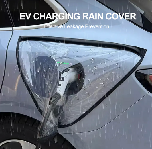 Transparentes Cover für E-Auto Ladeanschluss - Schutz vor Regen, Schnee und mehr!