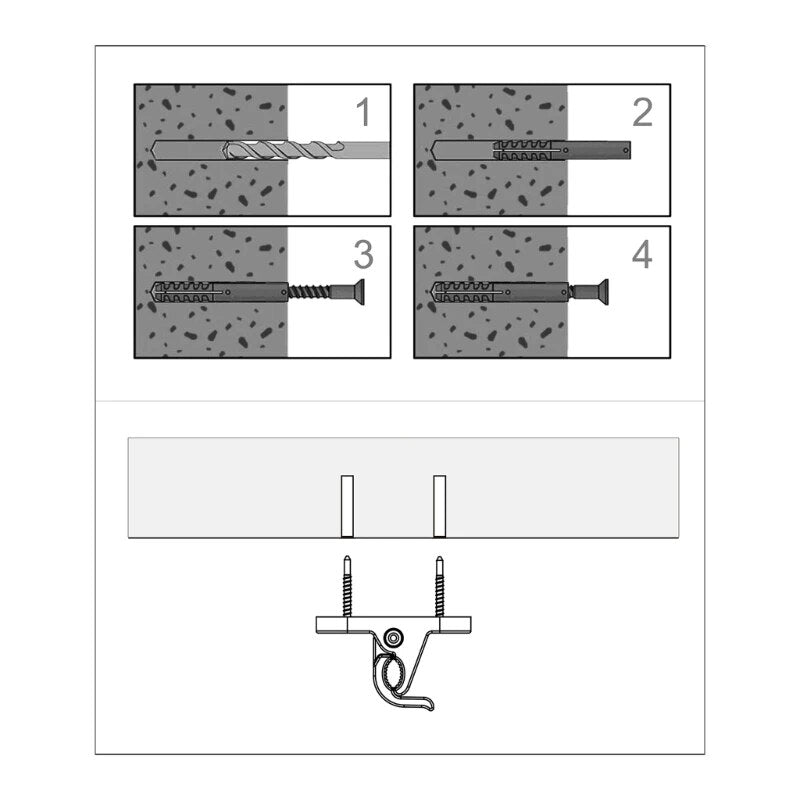 Universelle Wandhalterung für Mobile Ladegeräte und Wallboxen 11KW Typ 2